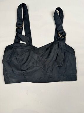 By Anthropologie The Harness Crop Top Black Women’s S